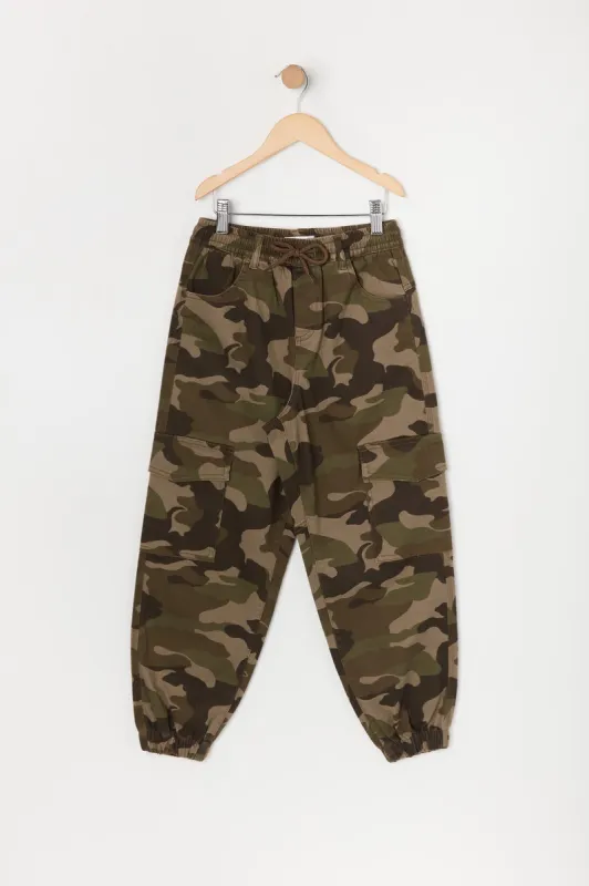Girls Camo Cargo Jogger sold by Urban Planet