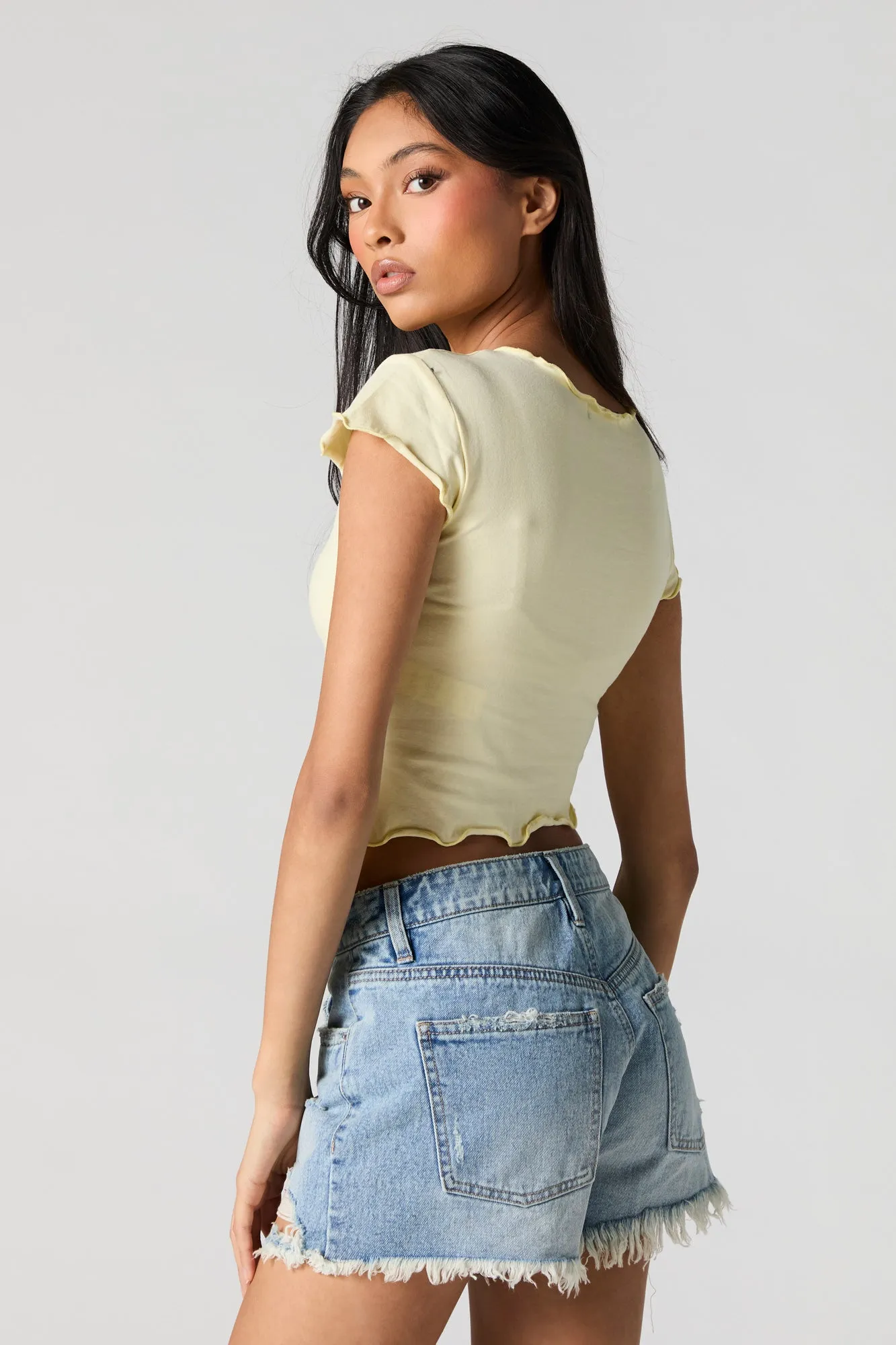 T-shirt court à imprimé Let's Go Girls sold by Urban Planet product image thumbnail 4