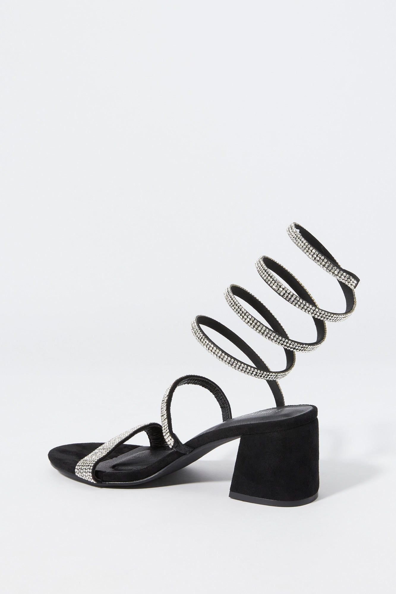 Rhinestone Wrap Up Block Heel sold by Urban Planet product image thumbnail 3