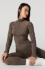 Active Seamless Ribbed Zip-Up Long Sleeve Top sold by Urban Planet