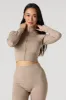 Active Seamless Ribbed Zip-Up Long Sleeve Top sold by Urban Planet