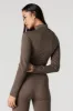Active Seamless Ribbed Zip-Up Long Sleeve Top sold by Urban Planet