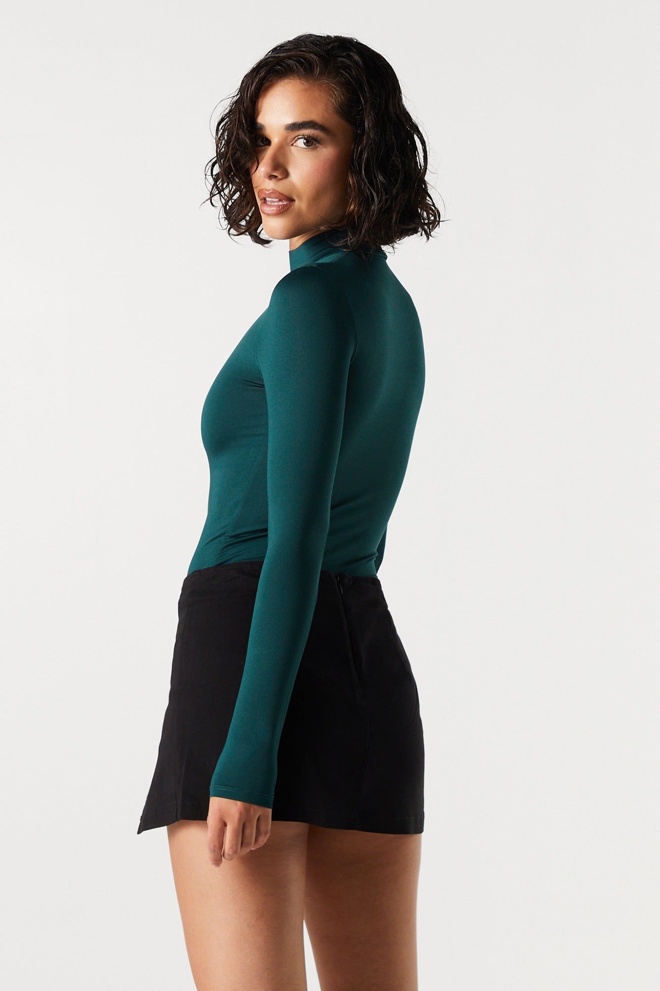 Maillot profilé à manches longues avec col cheminée sold by Urban Planet product image thumbnail 2