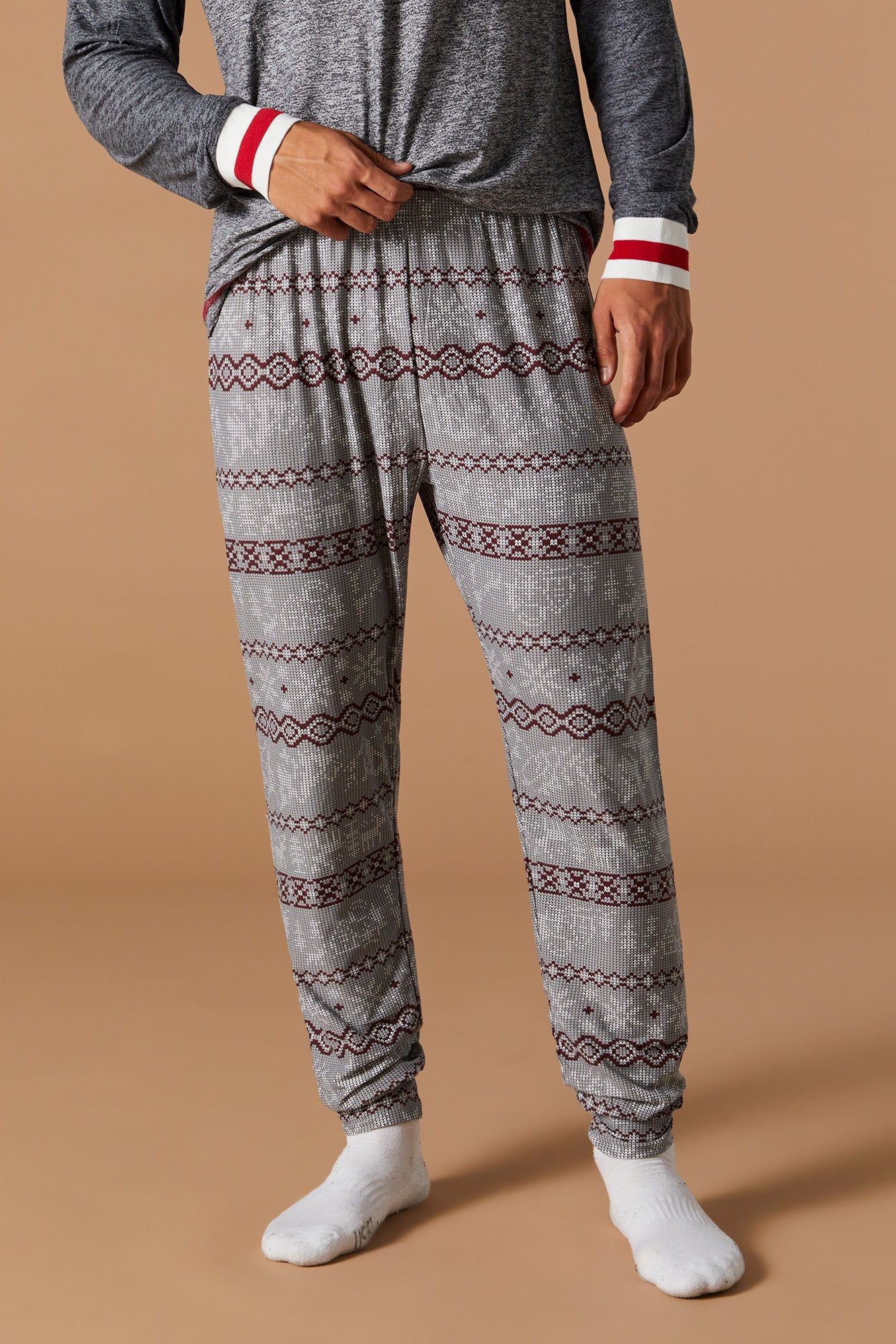 Ensemble pyjama Unisexe Pyjamas de famille en jersey jacquard sold by Urban Planet product image thumbnail 4