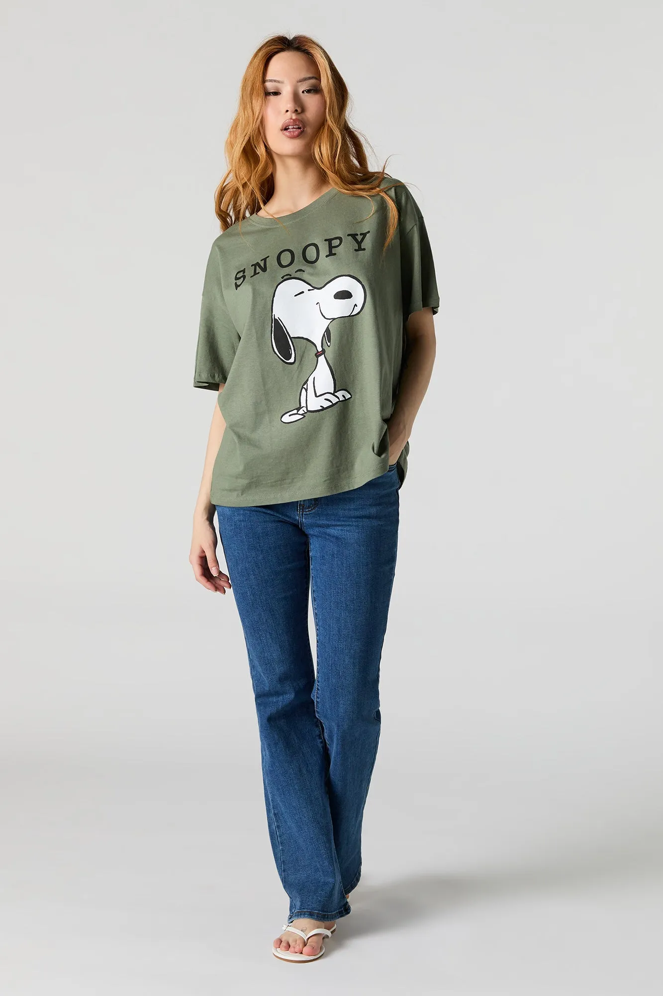 Snoopy Graphic Boyfriend T-Shirt sold by Urban Planet product image thumbnail 3