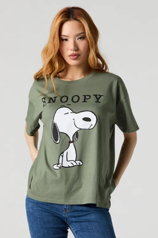 Snoopy Graphic Boyfriend T-Shirt sold by Urban Planet