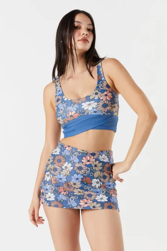 Soutien-gorge de sport fleuri imprimé sold by Urban Planet