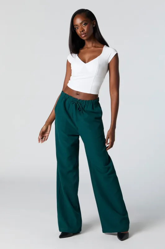 Drawstring Straight Leg Dress Pant sold by Urban Planet