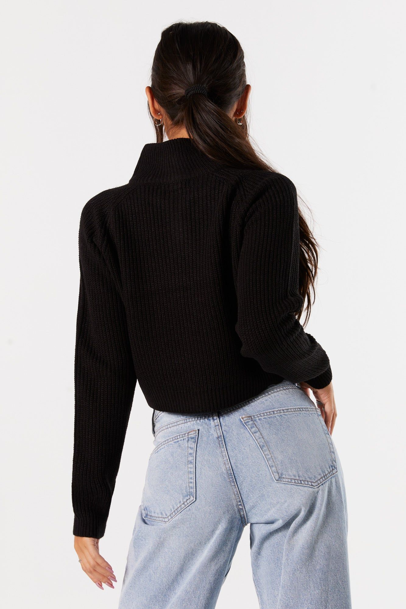 Half Zip Knit Sweater sold by Urban Planet product image thumbnail 2