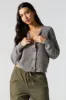 Knit Button-Up Cardigan sold by Urban Planet