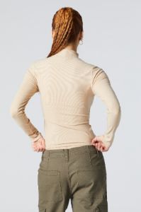 Mock Neck Long Sleeve Top sold by Urban Planet