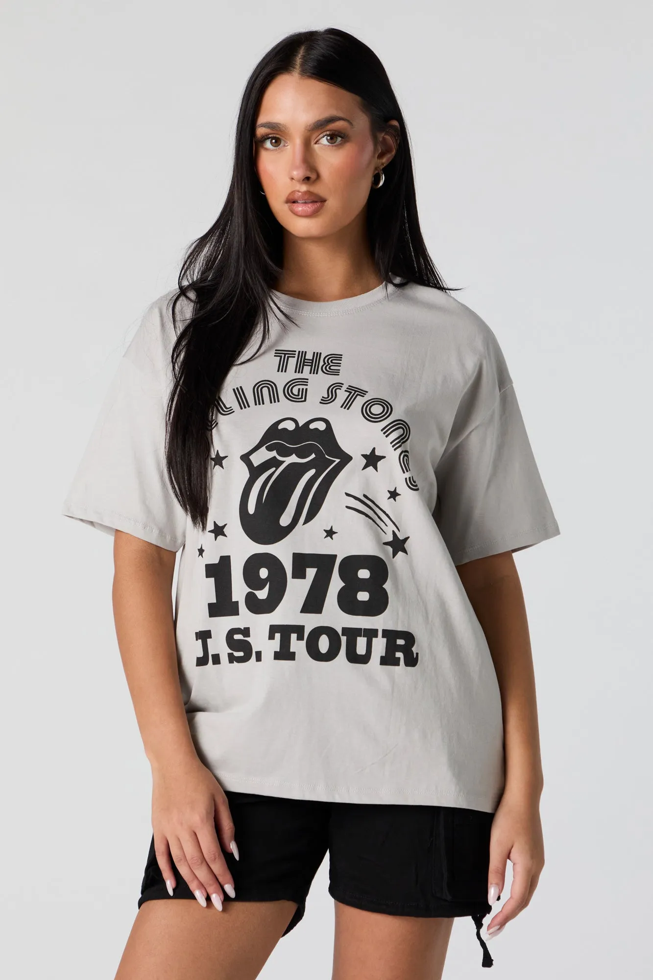 The Rolling Stones Graphic Boyfriend T-Shirt sold by Urban Planet product image thumbnail 2