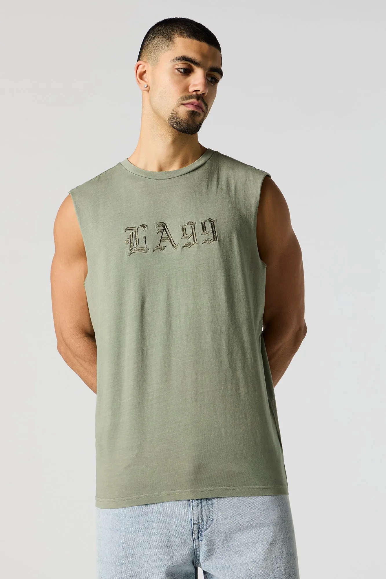 LA 99 Embroidered Tank sold by Urban Planet product image thumbnail 4