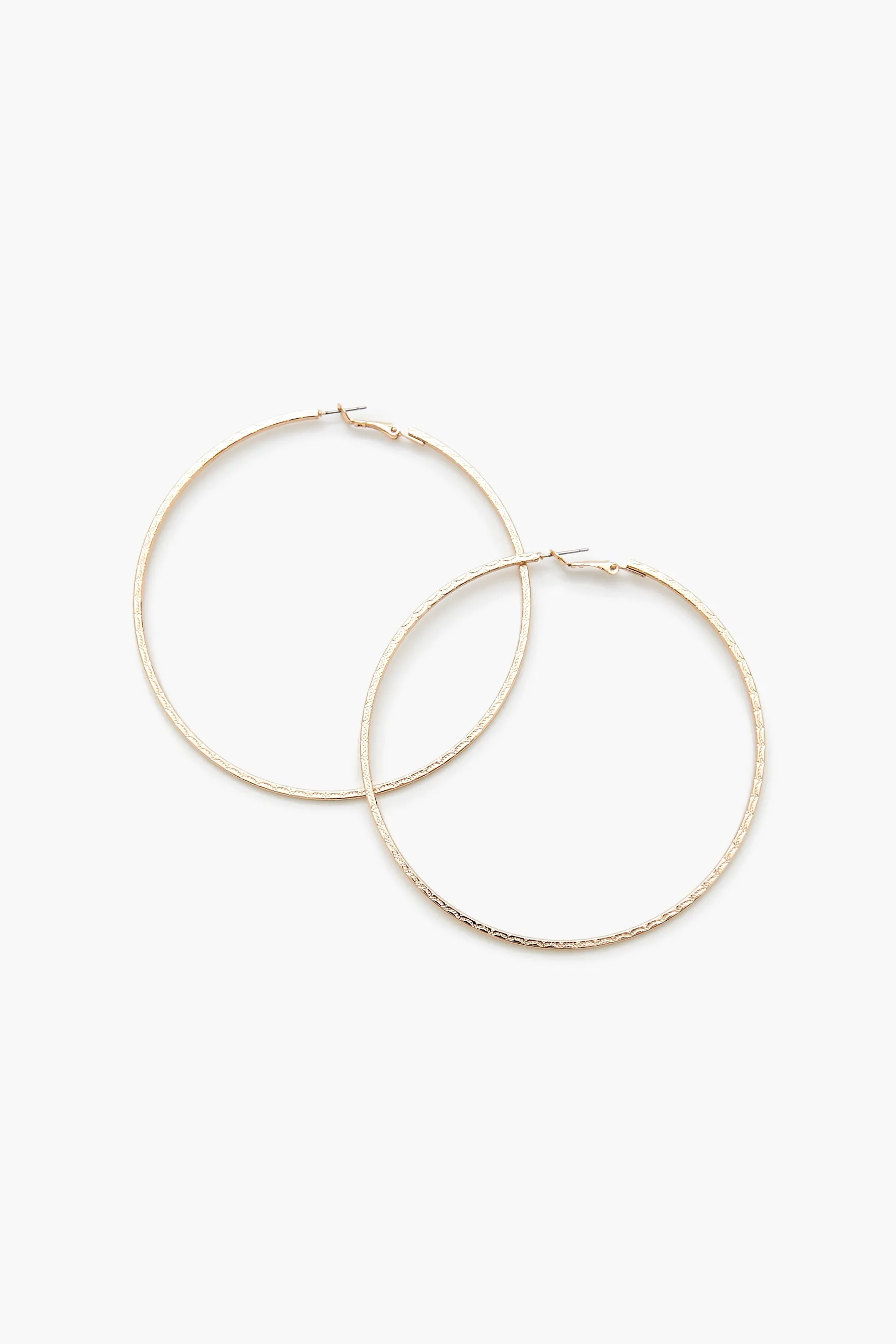 Etched Oversized Hoop Earring sold by Urban Planet
