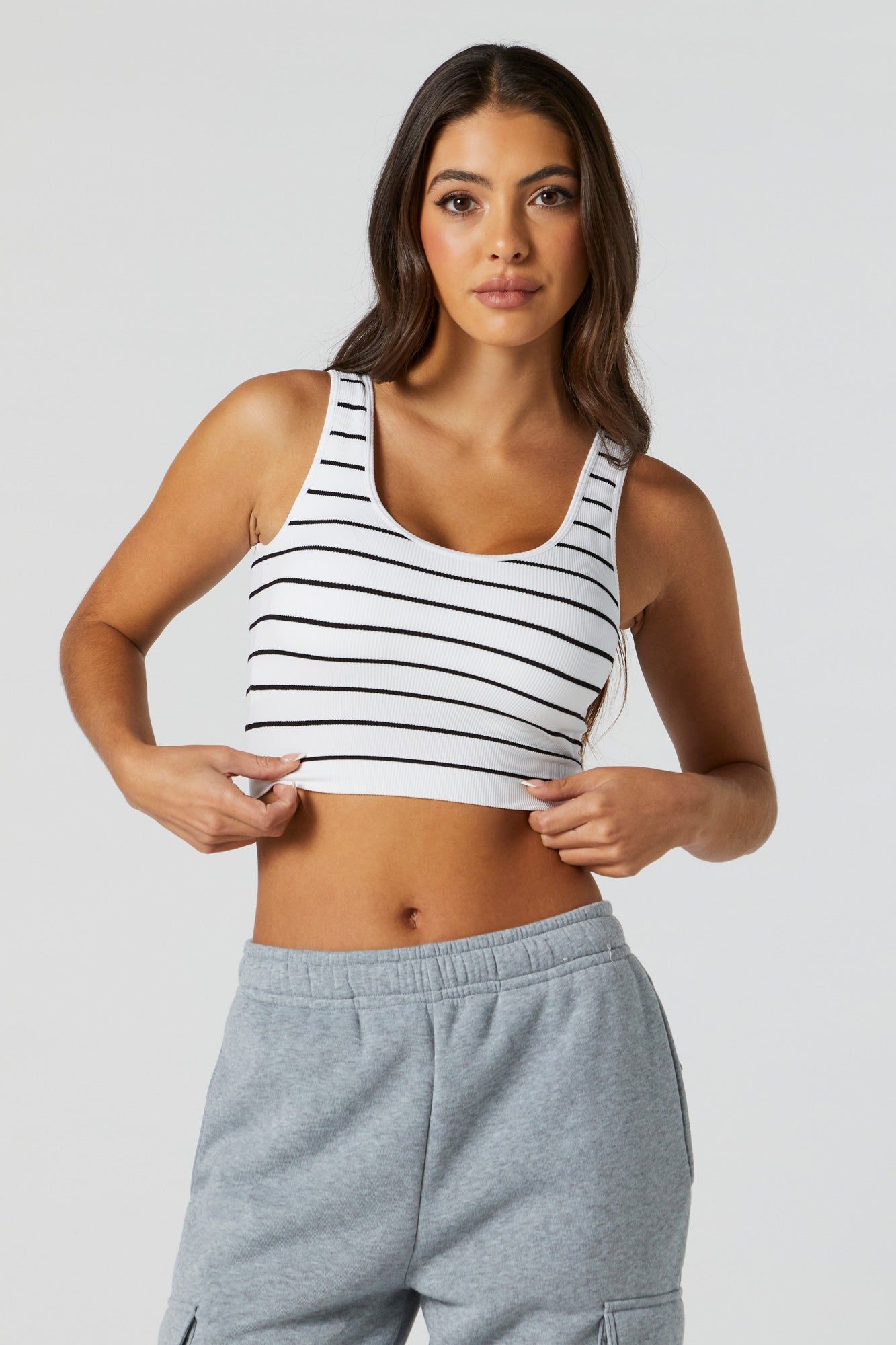 Seamless Scoop Neck Cropped Tank sold by Urban Planet