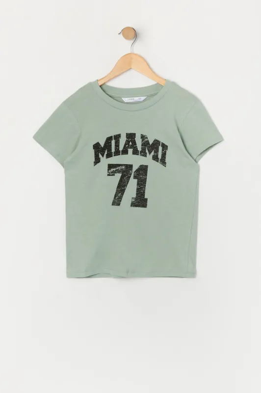 Girls Miami 71 Graphic T-Shirt sold by Urban Planet