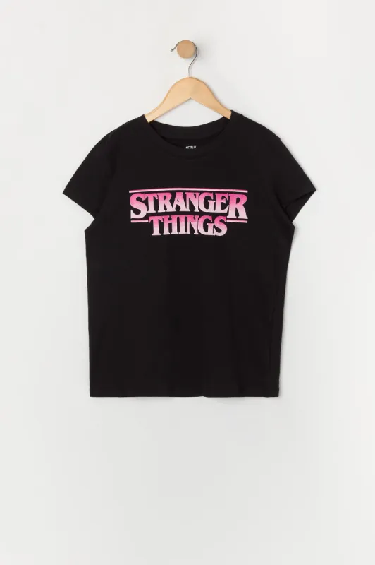 Girls Stranger Things Graphic T-Shirt sold by Urban Planet