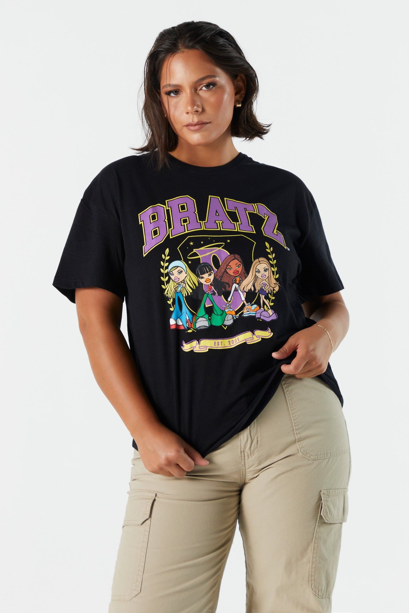 T-shirt coupe garçonne à imprimé Bratz sold by Urban Planet