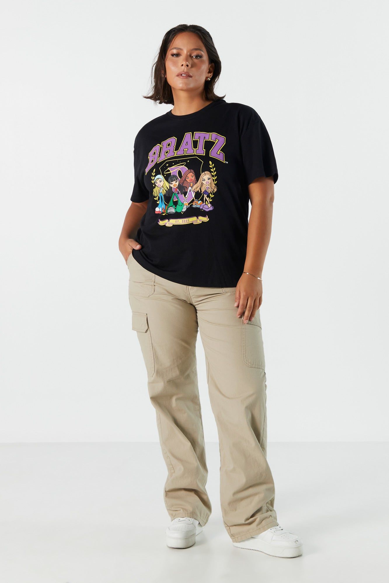 T-shirt coupe garçonne à imprimé Bratz sold by Urban Planet product image thumbnail 3