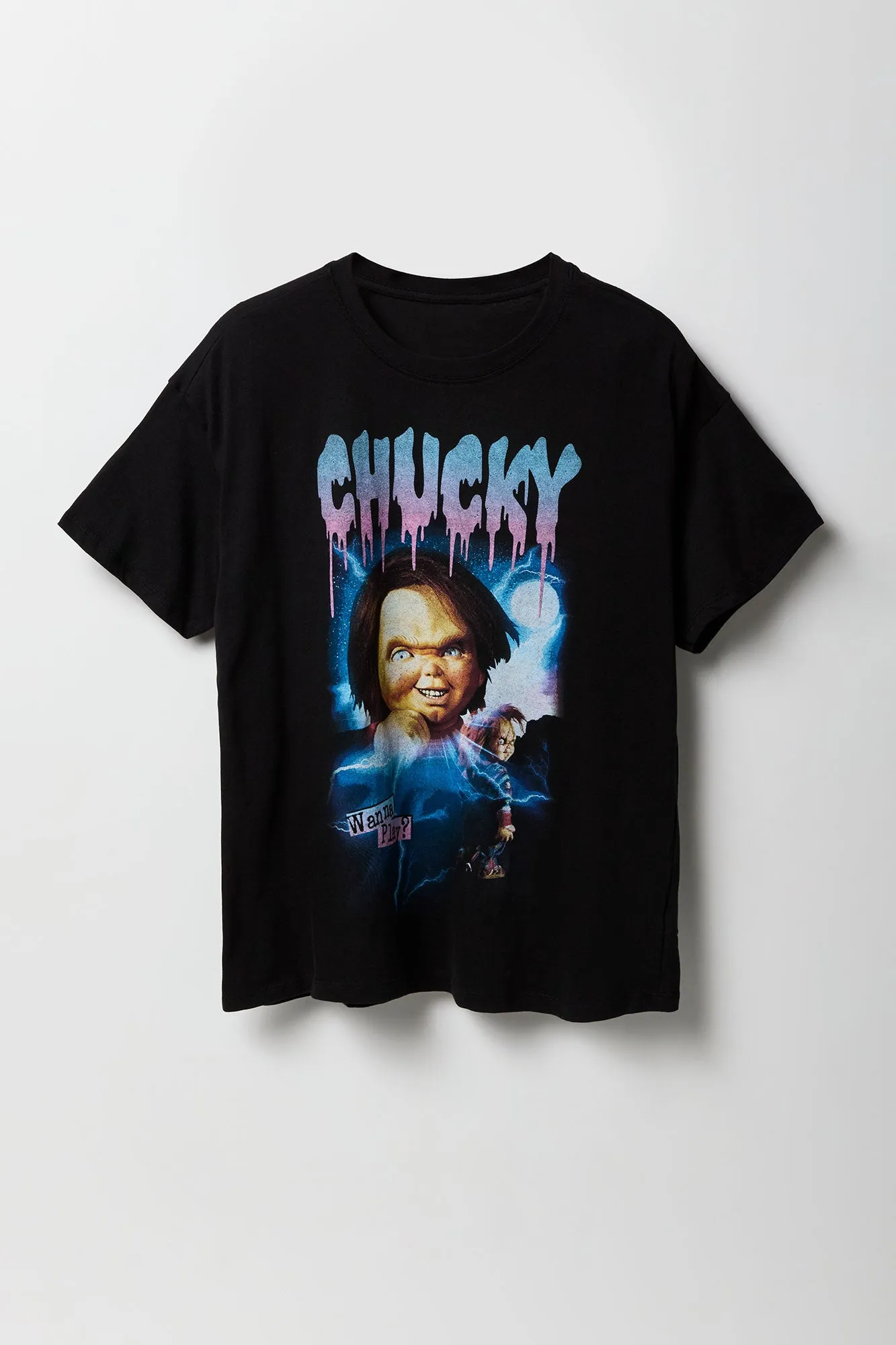 Chucky Graphic Boyfriend T-Shirt sold by Urban Planet product image thumbnail 4