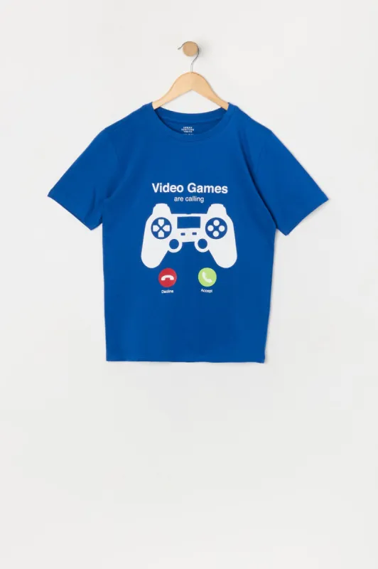 Boys Video Games are Calling Graphic T-Shirt sold by Urban Planet