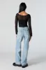 Medium Vintage Wash High Rise Wide Leg Jean sold by Urban Planet