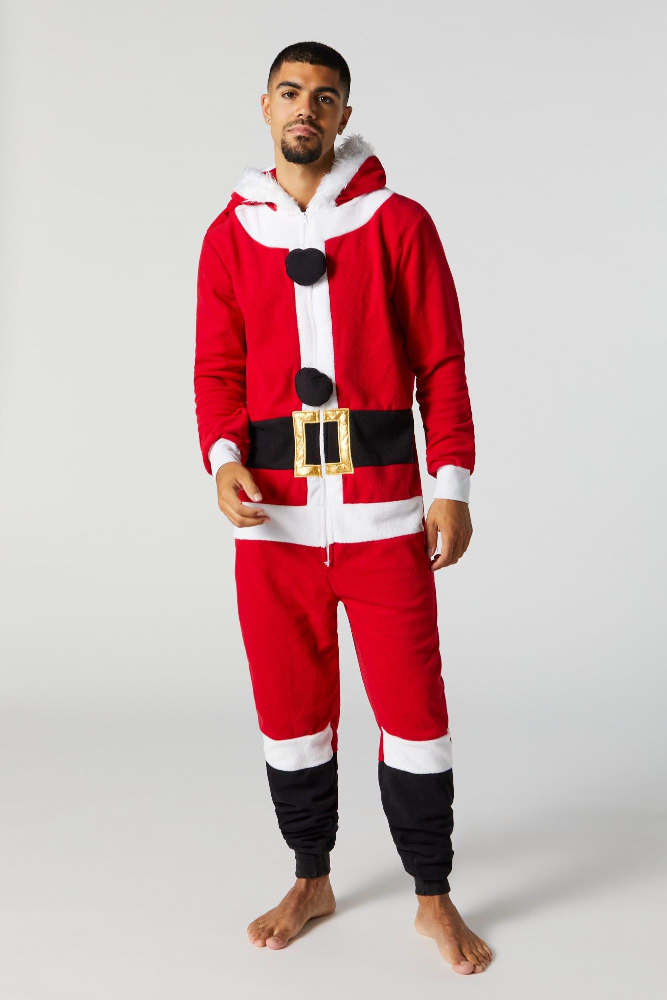 Unisex 3D Plush Santa Onesie sold by Urban Planet