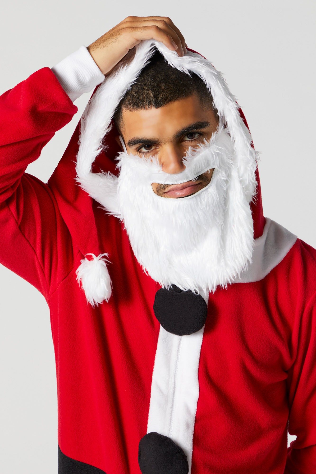 Unisex 3D Plush Santa Onesie sold by Urban Planet product image thumbnail 2