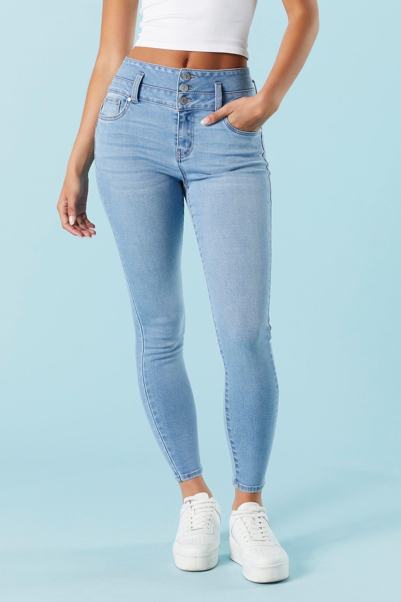 Ibiza Light Wash Skinny Jean sold by Urban Planet product image thumbnail 2