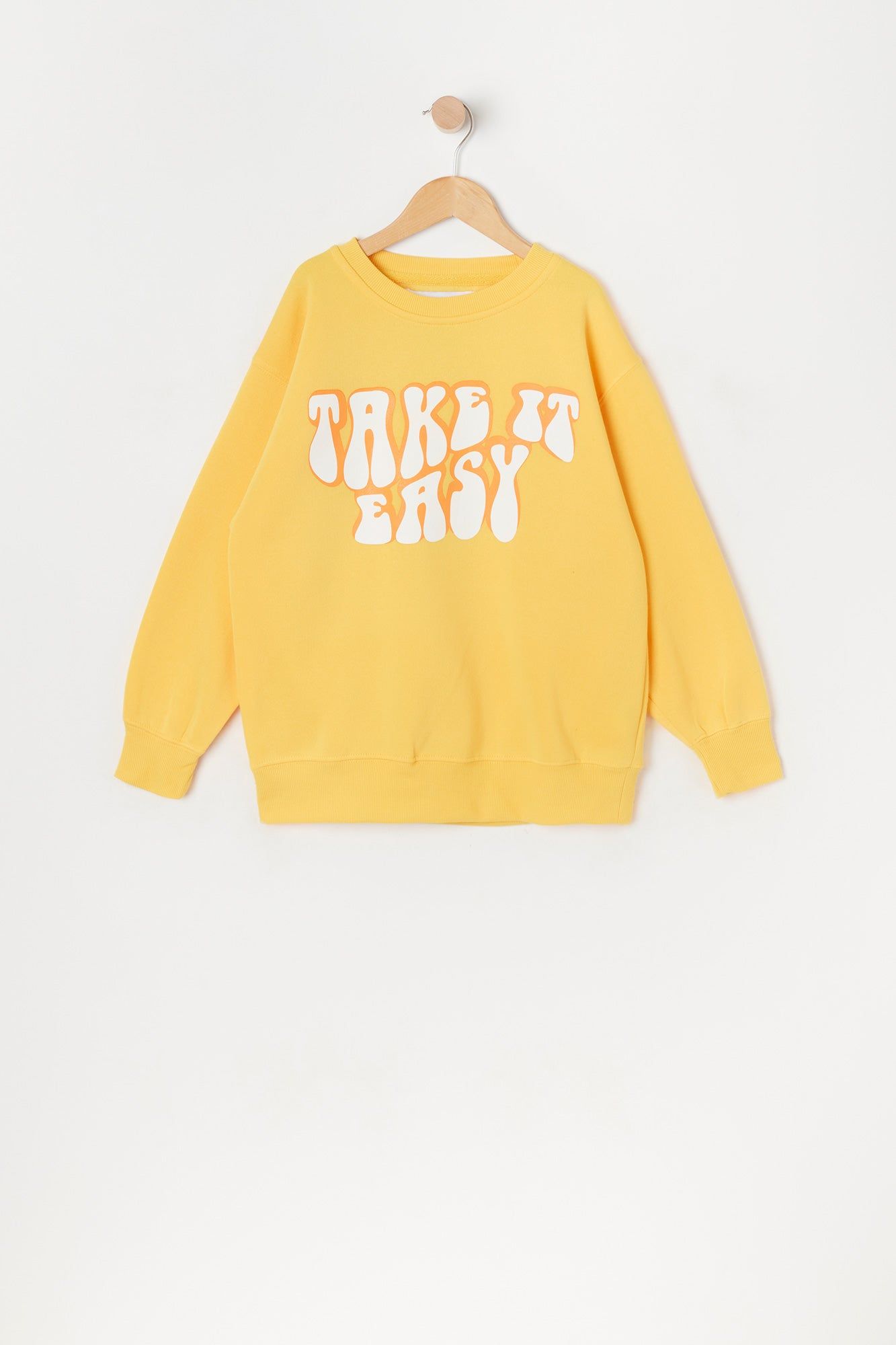 Girls Take It Easy Graphic Oversized Fleece Sweatshirt sold by Urban Planet