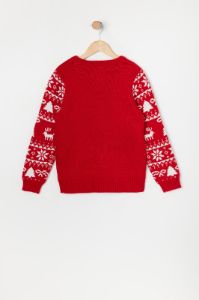 Girls Red Teddy Bear Xmas Sweater sold by Urban Planet