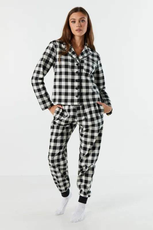 Jogger de pyjama en flanelle à imprimé sold by Urban Planet