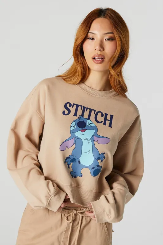 Stitch Graphic Fleece Sweatshirt sold by Urban Planet
