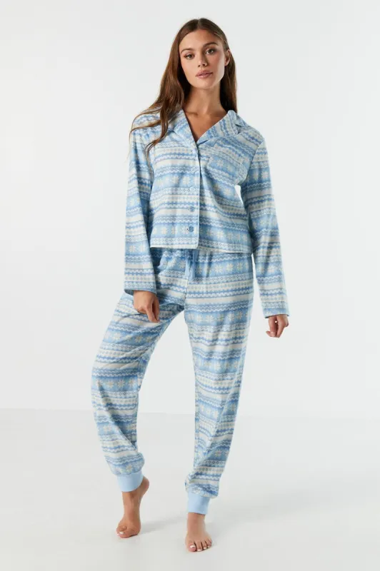 Jogger de pyjama en flanelle à imprimé sold by Urban Planet