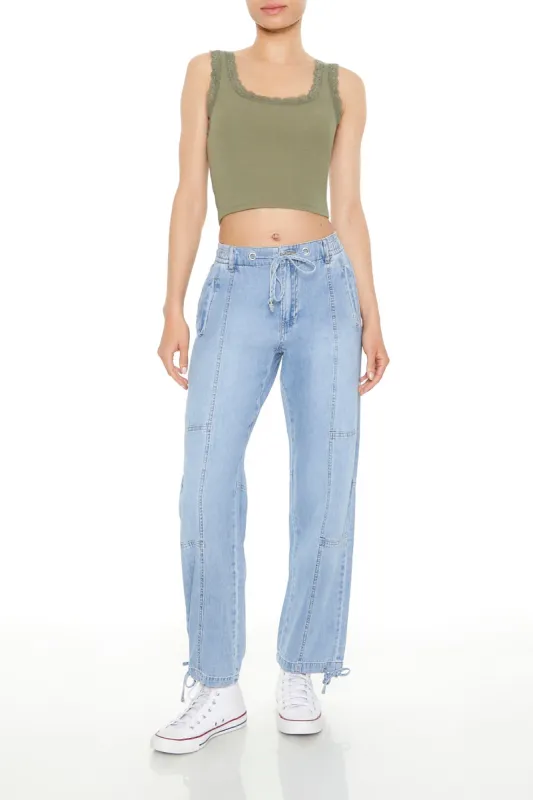 Chambray Drawstring Jogger sold by Urban Planet