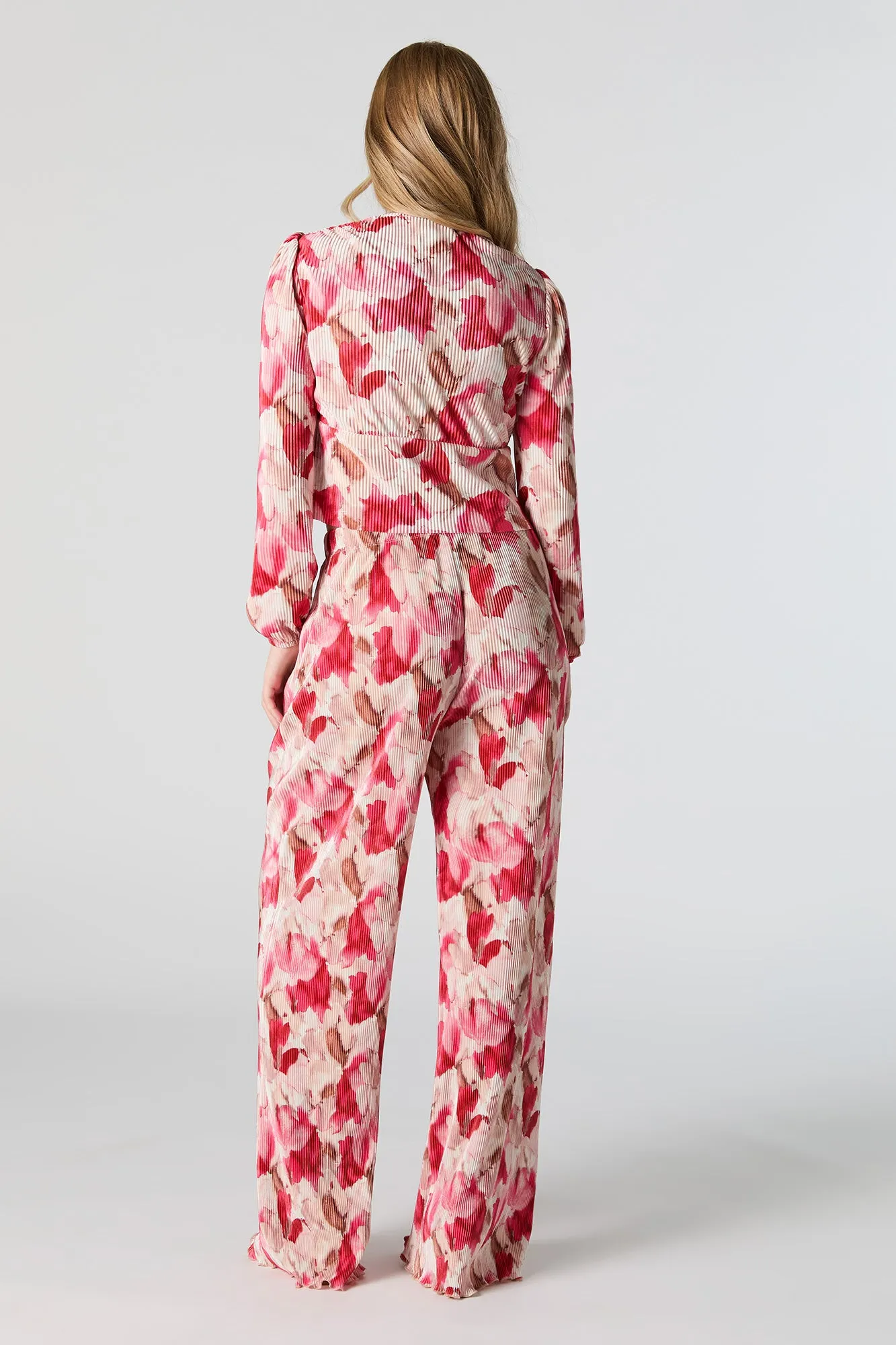 Pantalon à jambe large fluide texturé avec motif abstrait sold by Urban Planet product image thumbnail 3