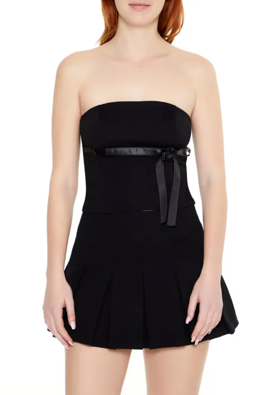 Satin Bow Tube Top sold by Urban Planet