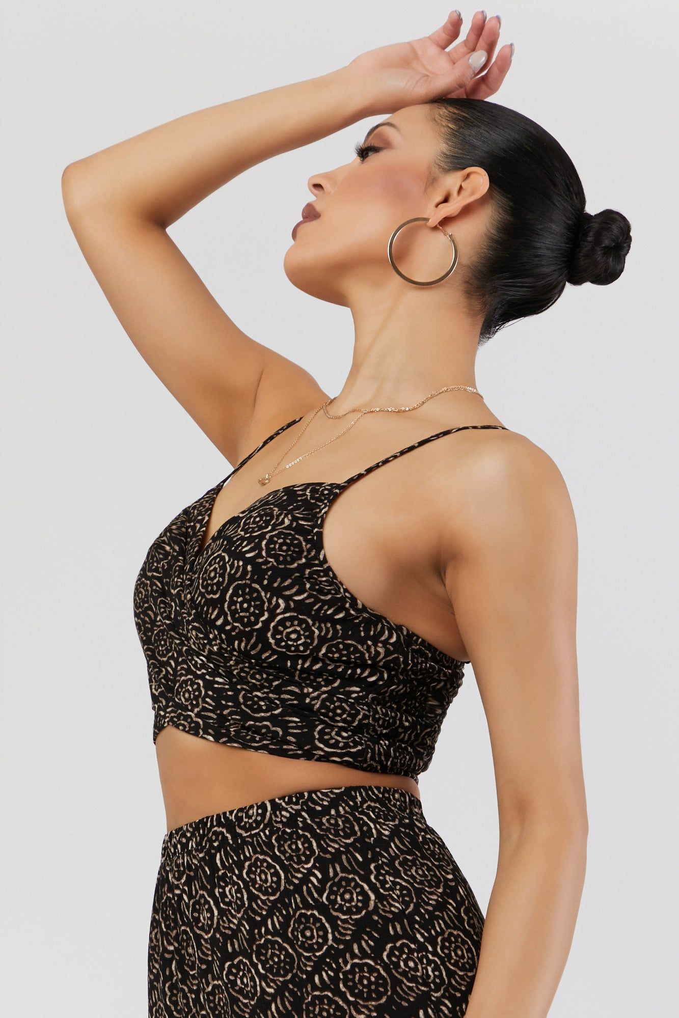 Printed Wrap Cropped Top sold by Urban Planet product image thumbnail 4