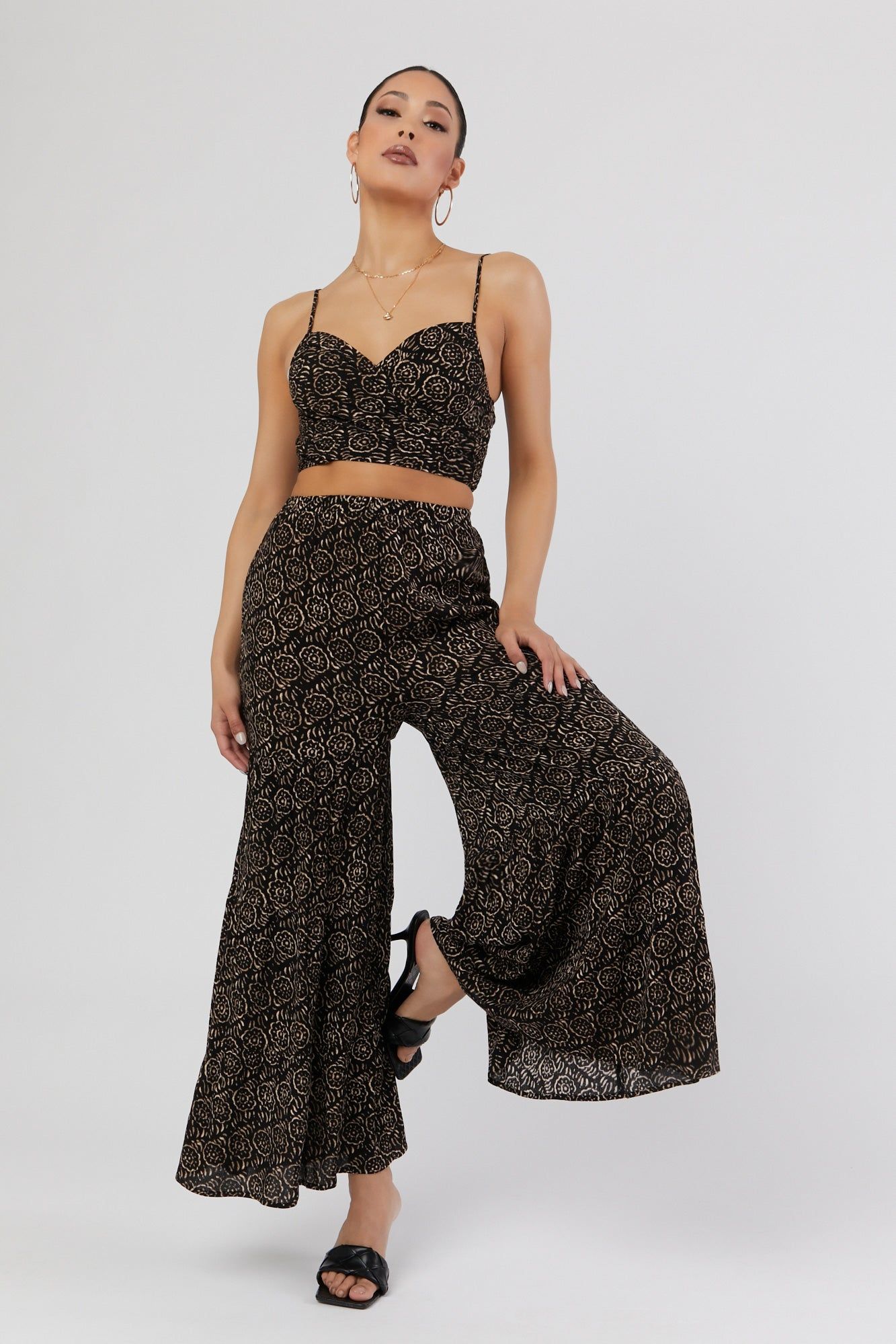 Printed Wrap Cropped Top sold by Urban Planet product image thumbnail 2