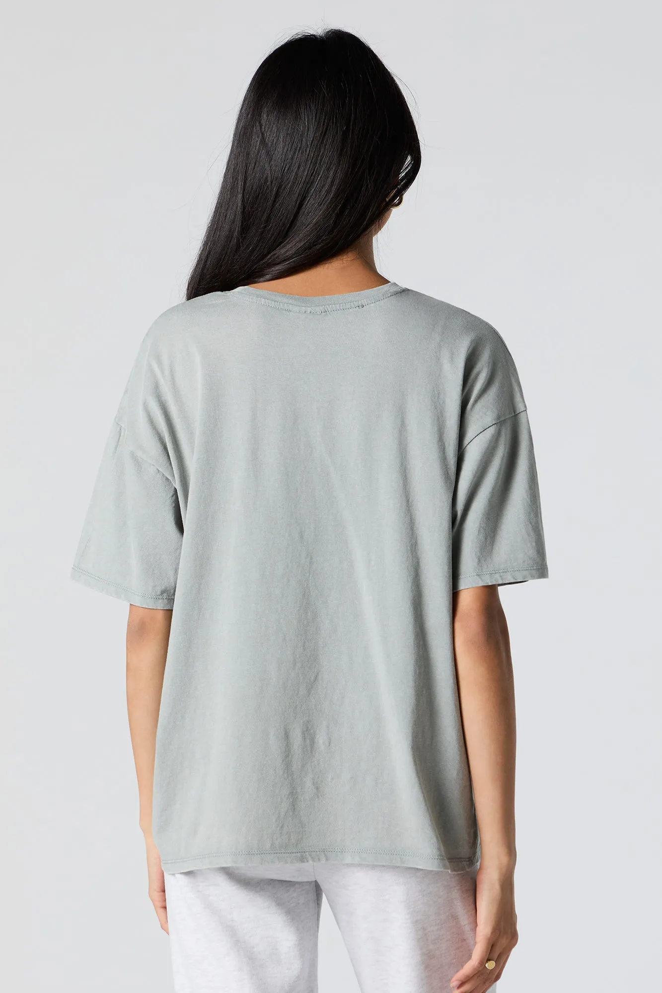 Kuromi Sparkles Graphic Boyfriend T-Shirt sold by Urban Planet product image thumbnail 4