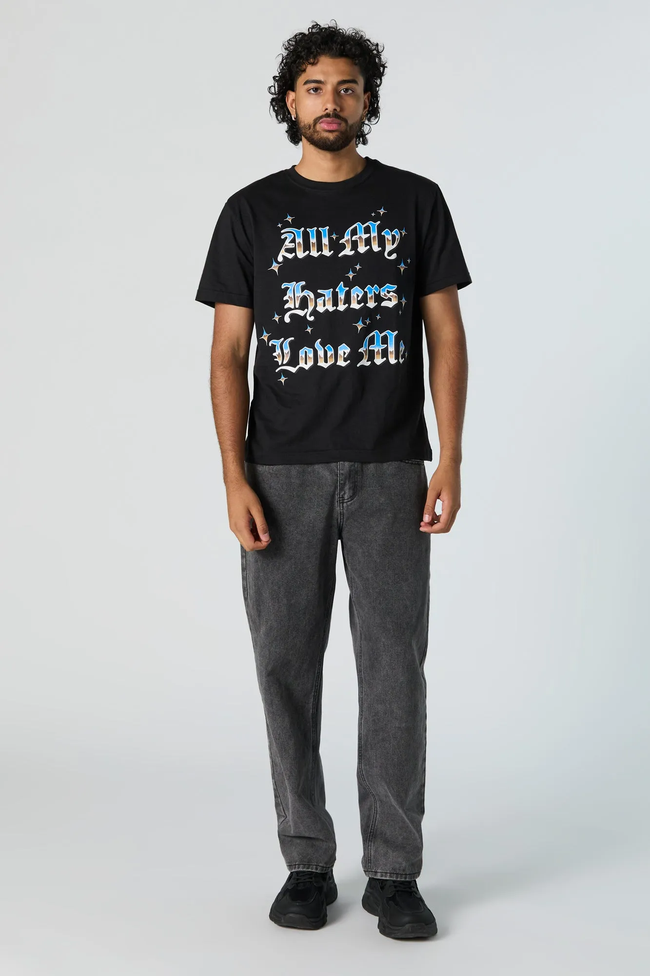 Haters Love Me Graphic T-Shirt sold by Urban Planet product image thumbnail 3