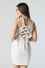 Minirobe lacée en denim sold by Urban Planet