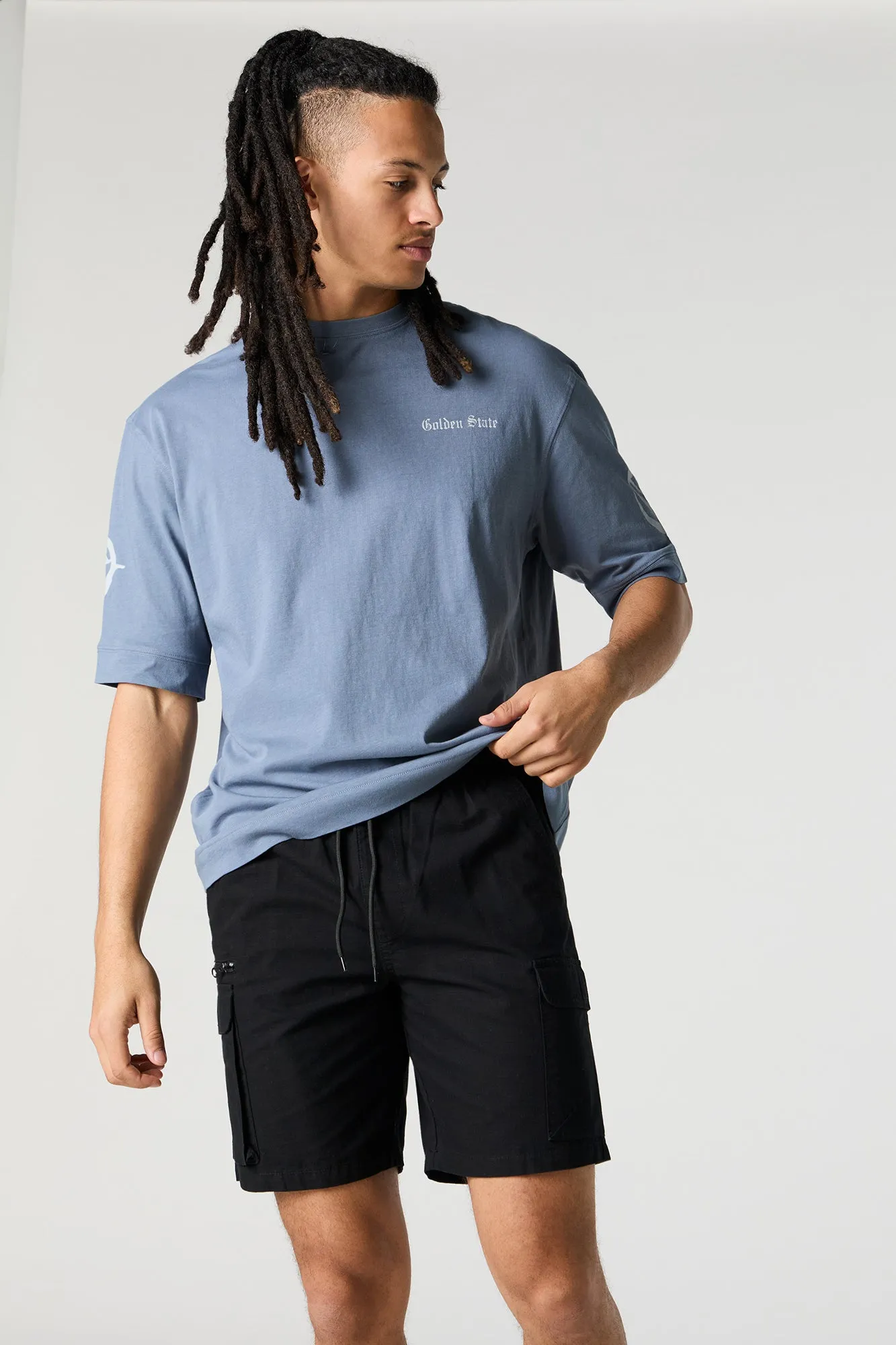 Drawstring Zipper Cargo Short sold by Urban Planet product image thumbnail 4