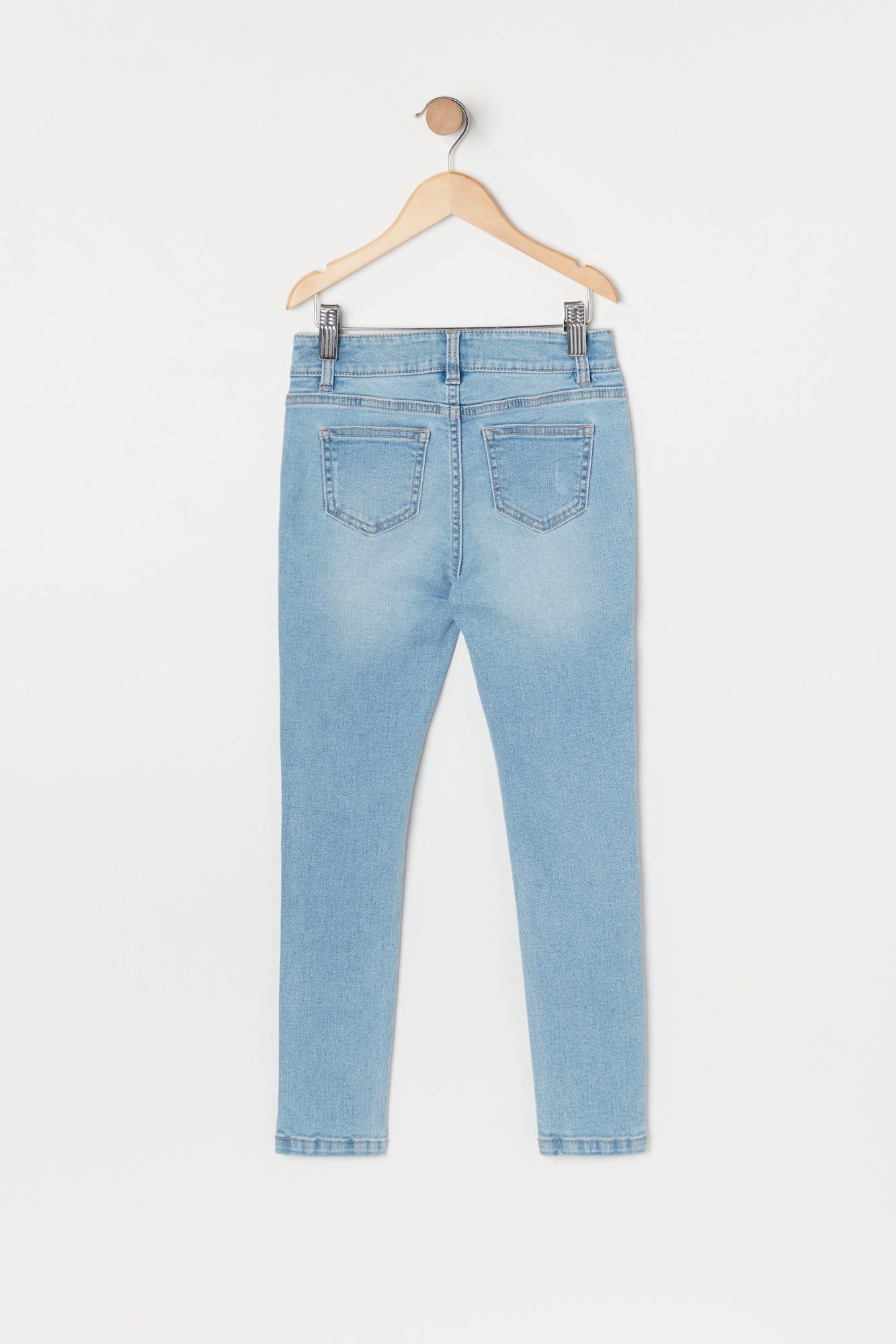 Girls Miami Light Wash Distressed Denim Jean sold by Urban Planet product image thumbnail 2