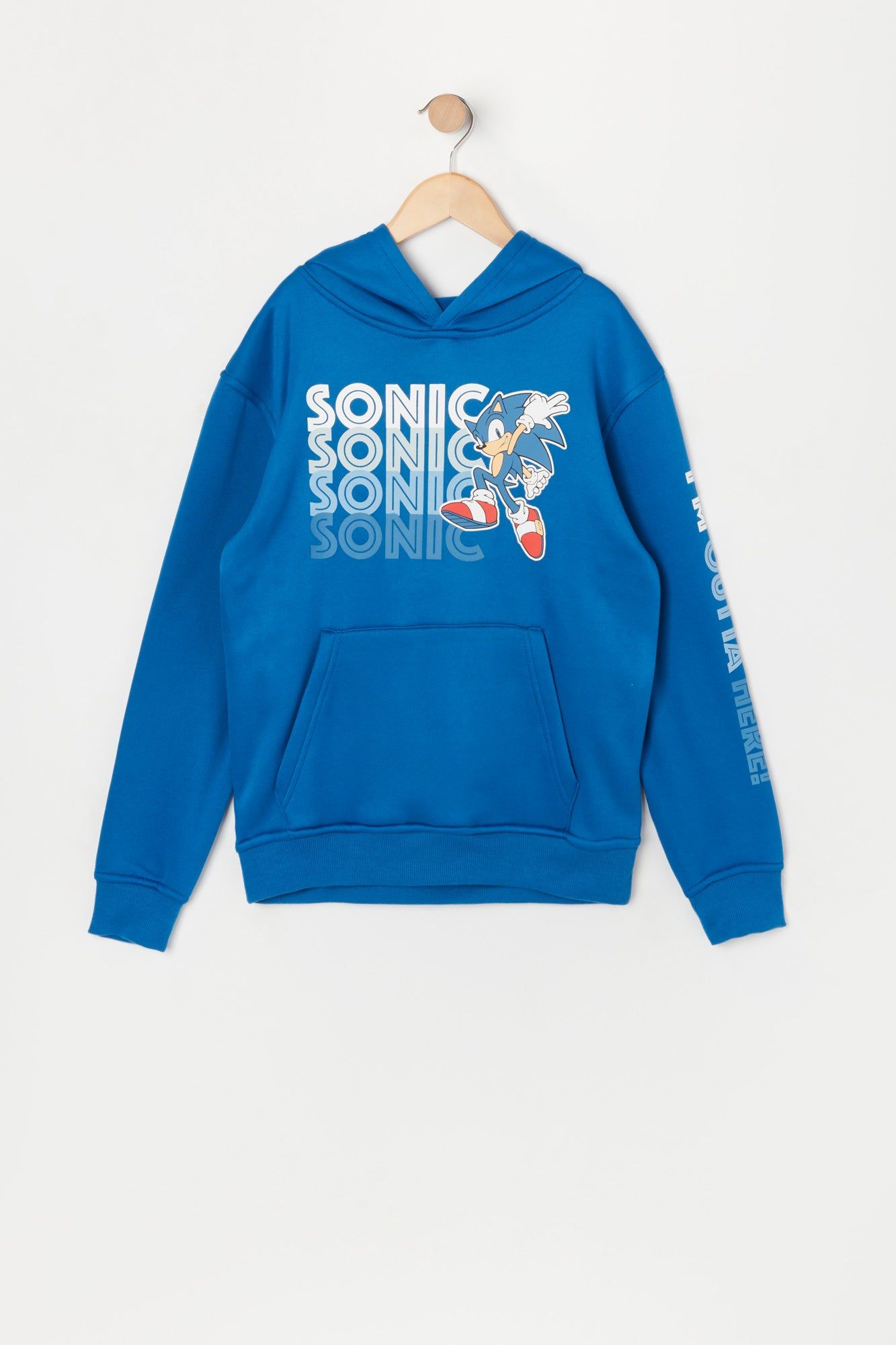 Boys Sonic Outta Here Graphic Hoodie sold by Urban Planet