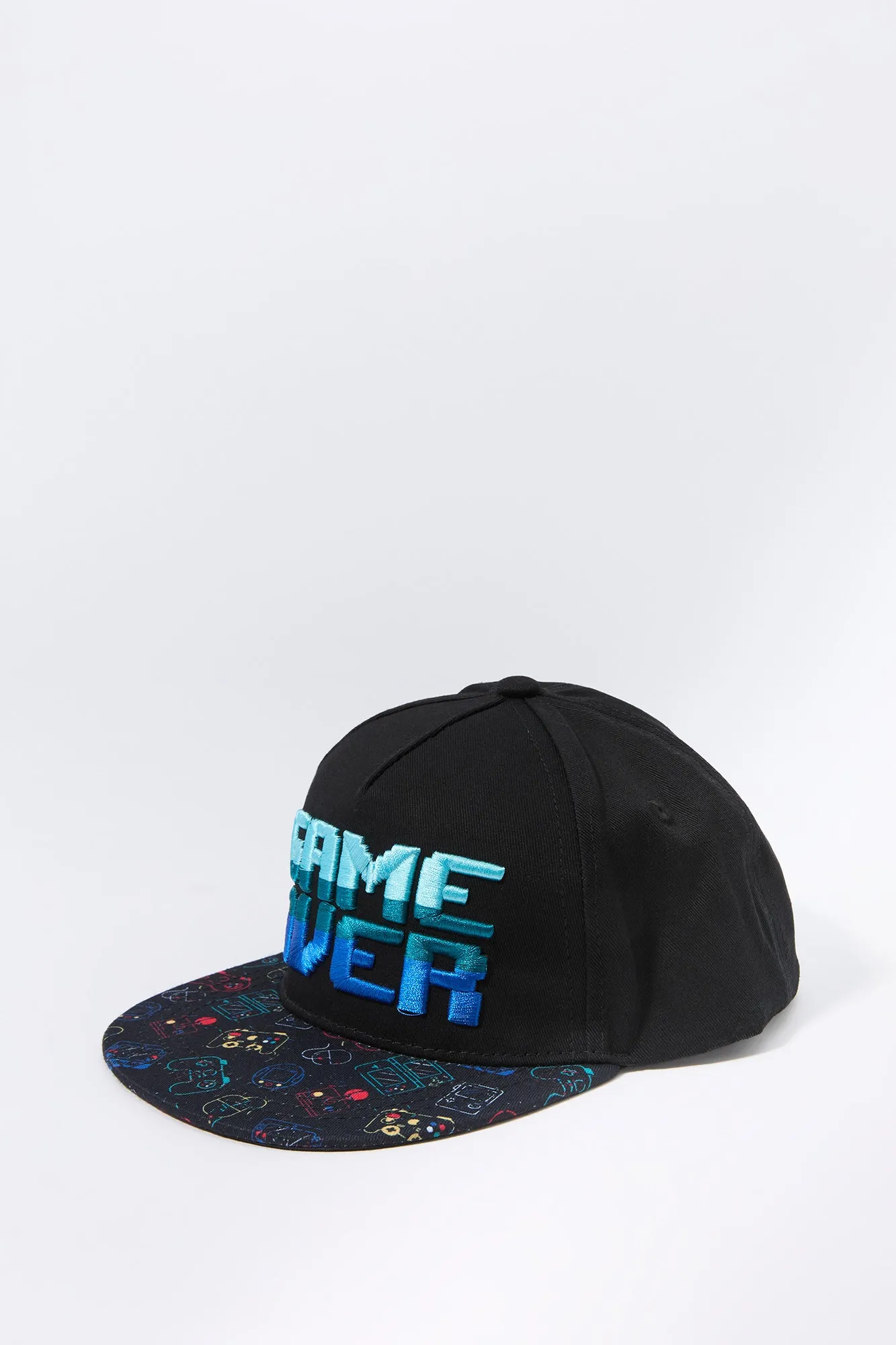 Boys Game Over Embroidered Snapback Hat sold by Urban Planet product image thumbnail 2
