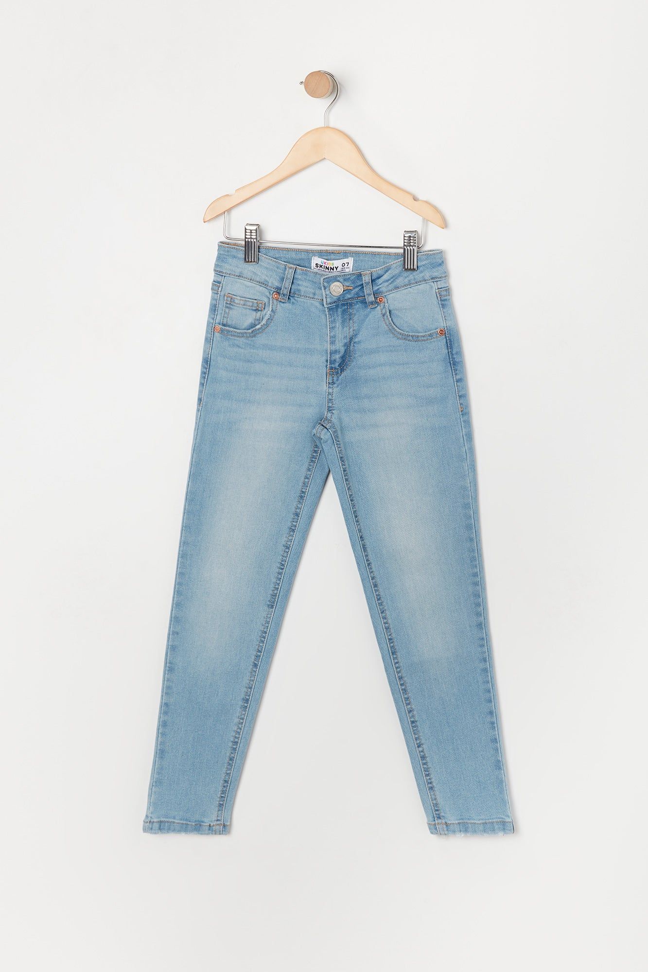 Girls Miami Medium Wash Mid Rise Skinny Jean sold by Urban Planet