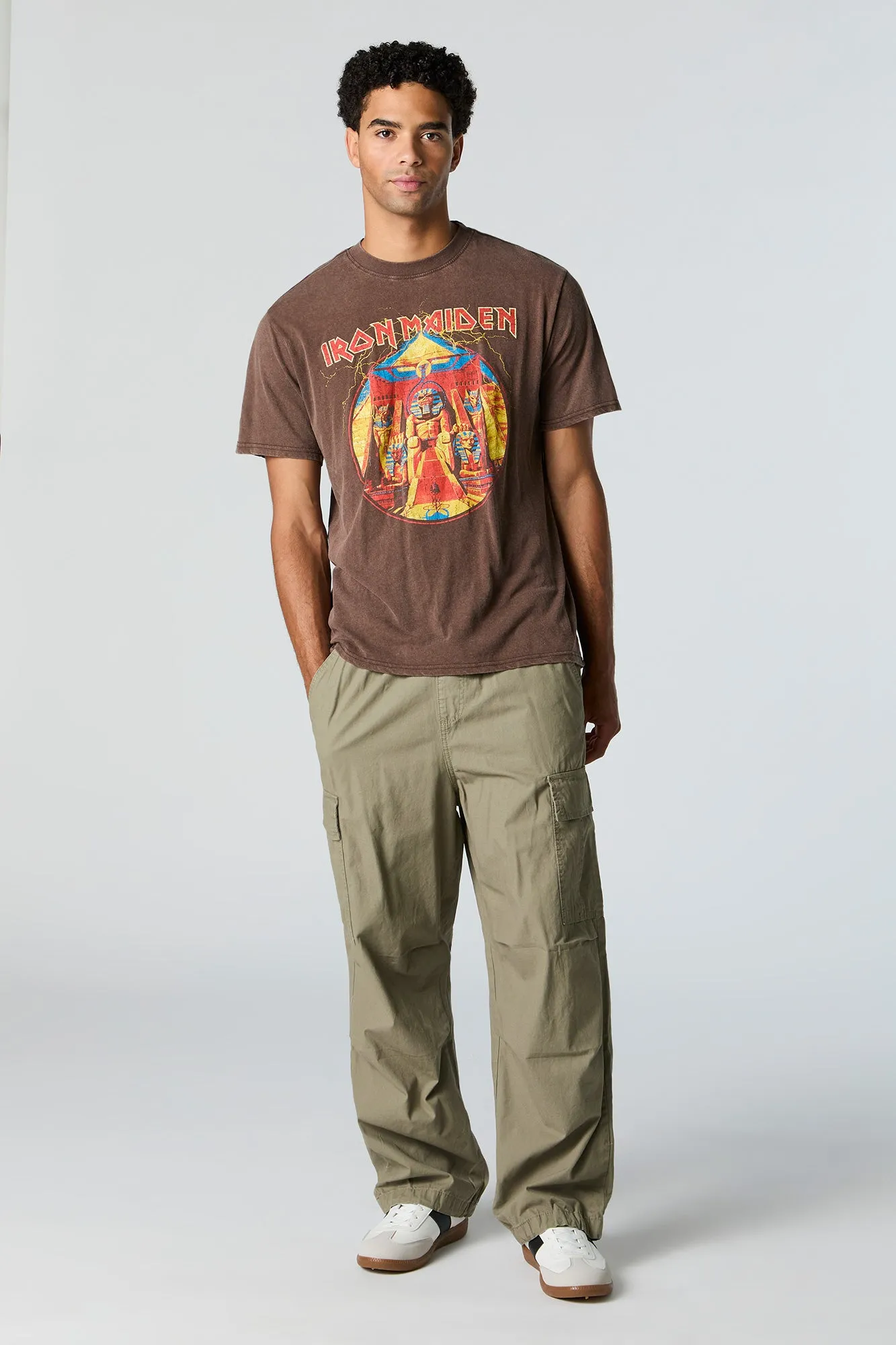 Iron Maiden Graphic Washed T-Shirt sold by Urban Planet product image thumbnail 2