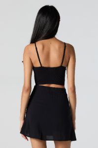 Ruched Drawstring Detail Mini Skirt sold by Urban Planet