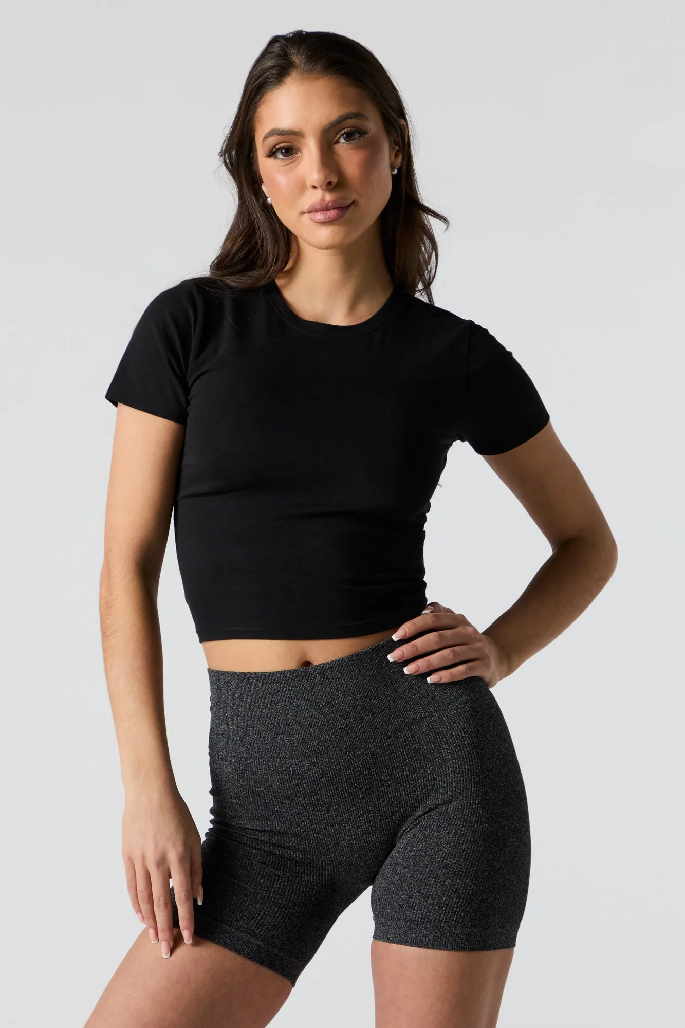 T-shirt ras du cou ultracourt sold by Urban Planet product image thumbnail 4